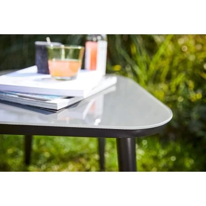 Balkonmöbel-Set Aliceville 3-teilig Polyrattan Grün-Grau 3 Balkonmöbel-Set Aliceville 3-teilig Polyrattan Grün-Grau – Bild 3