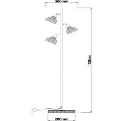 Brilliant Stehleuchte Avia Schwarz Und Holz -Garten Welt Verkauf 4004353397004 4731 VM 18