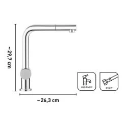 Baliv Küchenarmatur KI-1050 Verchromt -Garten Welt Verkauf 4007874116765 VM01 110920