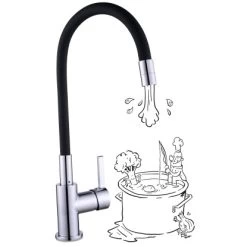 Baliv Küchenarmatur KI-1820 Chrom-Schwarz -Garten Welt Verkauf 4007874206794 30