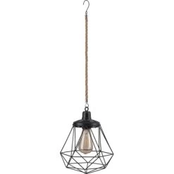 Solar-Pendelleuchte Pastoni Schwarz