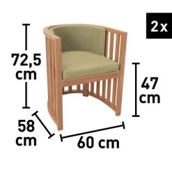 Balkonset Hervey Bay FSC® Naturfarben 3-teilig -Garten Welt Verkauf 4048126614226 VM01 061020