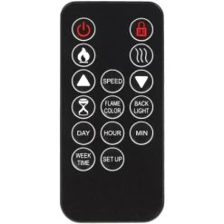 El Fuego Elektrokamin Aarau II Schwarz 900/2000 W -Garten Welt Verkauf 4250373262819 2240 AR 6