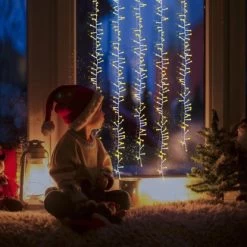 Amare LED-Clusterlichterkette Lichtervorhang Weiß -Garten Welt Verkauf 4251083910151 4655 02