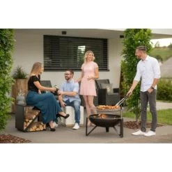 Westmann Premium Grill Feuerstelle Inkl. Grillrost Ø 70 Cm X 75 Cm Schwarz -Garten Welt Verkauf 4260280773407 1741 AB 02