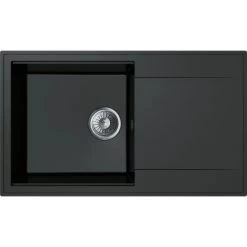 Miló Einbauspüle Granitverbundstoff Palladio 86 Schwarz