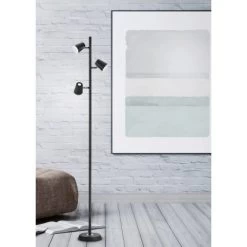 Trio LED Stehleuchte Narcos Schwarz Matt 1540 Mm X 280 Mm X 180 Mm -Garten Welt Verkauf 593487 2451 9