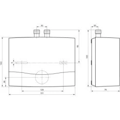 Vaillant Niederdruck Kleindurchlauferhitzer MiniVED H 3/3 N 3,5 KW Weiß -Garten Welt Verkauf 688243 4384 2
