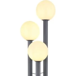 Globo Außenleuchte Laura 3-flammig Edelstahl Anthrazit Glas -Garten Welt Verkauf 756528 3749 3