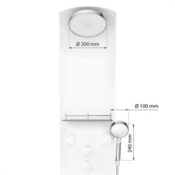 Eisl Duschpaneel Karibik 3 In 1 Mit Regendusche Sechs Massagedüsen Weiß 13 Eisl Duschpaneel Karibik 3 In 1 Mit Regendusche Sechs Massagedüsen Weiß -Garten Welt Verkauf 7663628 2759 4