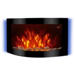 El Fuego Elektrokamin Davos (Zürich 2.0) Schwarz LED-Beleuchtung Dimmbar 2 KW -Garten Welt Verkauf 835888 2240 AY61911