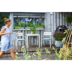 Stapelstuhl Prata Mit Sitzkissen 83 Cm X 56 Cm X 61 Cm -Garten Welt Verkauf 8458556