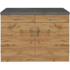 Held Möbel Unterschrank Sorrento 100x85x60 Cm 2 Tür. 2 Schubk. + Boden Wotan.