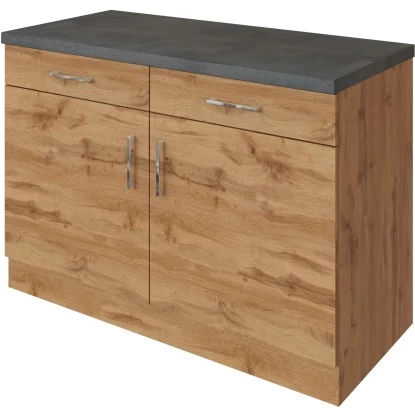 Held Möbel Unterschrank Sorrento 100x85x60 Cm 2 Tür. 2 Schubk. + Boden Wotan. 2 Held Möbel Unterschrank Sorrento 100x85x60 Cm 2 Tür. 2 Schubk. + Boden Wotan. – Bild 2