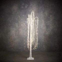 LED-Weidebaum Weiß Classic Weiß 400 Led IP44 Und Timer 150 Cm X Ø 80 Cm