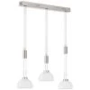 Fischer & Honsel LED-Pendelleuchte Avignon 3x 9 W Weiß-Nickel 2900 Lm