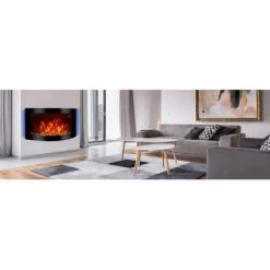 El Fuego Elektrokamin Davos (Zürich 2.0) Schwarz LED-Beleuchtung Dimmbar 2 KW -Garten Welt Verkauf 8 2240 AY6191 Milieufoto 2