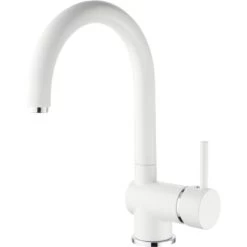 Verosan Küchenarmatur Prag Niederdruck Rund Matt Weiß